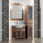 Комплект мебели OPADIRIS с зеркалом Тибет 80, Орех антикварный (Нагал) - Сантех-Урал