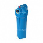 Фильтр магистральный для холодной воды, без картриджа (синий корпус 10") 1/2" AT-FMB12 AquaTech - Сантех-Урал