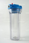 Фильтр магистральный для холодной воды, без картриджа (прозрачный корпус 10") 1/2" AT-FMC12 AquaTech - Сантех-Урал