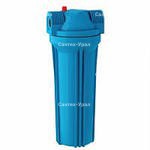Фильтр магистральный для холодной воды (непрозрачный синий корпус 10") 1/2" FMB12 AquaTech - Сантех-Урал