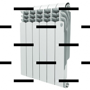 Радиатор биметаллический ROYAL THERMO Vittoria Bimetall 500 4 секции - Сантех-Урал