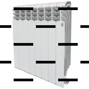 Радиатор биметаллический ROYAL THERMO Revolution Bimetall 500/80 12 секций - Сантех-Урал