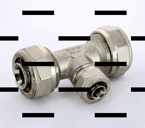 Тройник 26x16x26 - Сантех-Урал