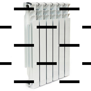 Алюминиевый радиатор STI 500 80 8 секций - Сантех-Урал