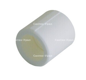 Полипропиленовая соединительная муфта 40 мм серый  - Сантех-Урал