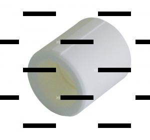 Полипропиленовая соединительная муфта 90 мм серый - Сантех-Урал