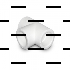 Тройник полипропиленовый 75 мм белый - Сантех-Урал