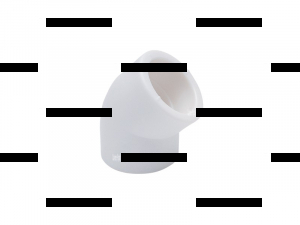 Угольник полипропиленовый 45° 25 мм белый - Сантех-Урал