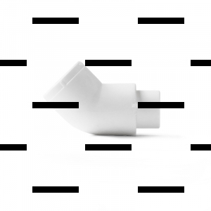 Угольник полипропиленовый переходной 45° (внутр.-наружн.) 32 мм  - Сантех-Урал