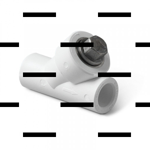 Фильтр полипропиленовый сетчатый (внутр.-внутр.) 25 мм белый - Сантех-Урал