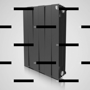 Радиатор биметаллический ROYAL THERMO PianoForte Noire Sable 500 10 секций - Сантех-Урал