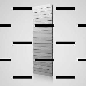 Радиатор биметаллический ROYAL THERMO PianoForte Tower Silver Satin 22 секции - Сантех-Урал
