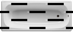 Ванна стальная BLB UNIVERSAL HG 1700*70 с отверстиями для ручек - Сантех-Урал