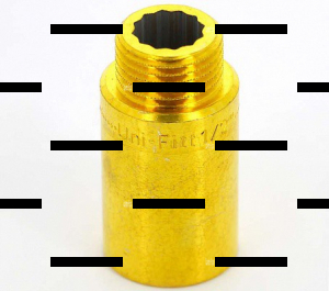 Удлинитель HB 60 мм х 3/4' - Сантех-Урал