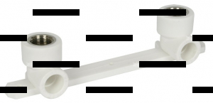 Комплект настенный для смесителя 20 мм х 1/2’’НР серый - Сантех-Урал