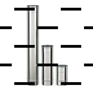 Ferrum Дымоход нержавеющий (430/0,5 мм) ф150 L=0,5 м - Сантех-Урал