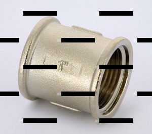 Муфта никелированная 1" - Сантех-Урал