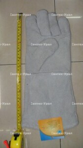 Крага спилковая усилиные швы 36 см 10.5 размер - Сантех-Урал