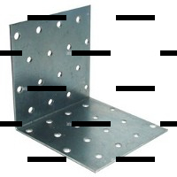 Крепежный уголок равносторонний оцинкованный - Сантех-Урал