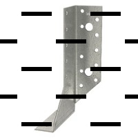 Опора балки перфорированная оцинкованная - Сантех-Урал