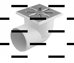 Трап горизонтальный ПП 110 НЕРЖ 150х150 - Сантех-Урал