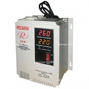 Стабилизатор релейный с цифровым дисплеем АСН-2000Н/1-Ц Lux, Resanta (63/6/15) - Сантех-Урал