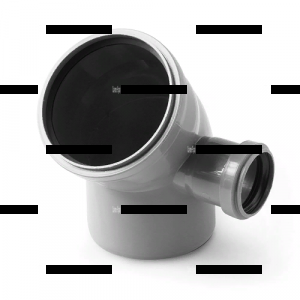 Отвод с выходом (правый) 45°  PRO AQUA Comfort - Сантех-Урал